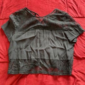 Lace panel top